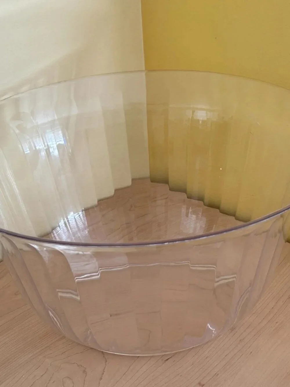 Clear Plastic Beverage Tub with Handles approx. 14